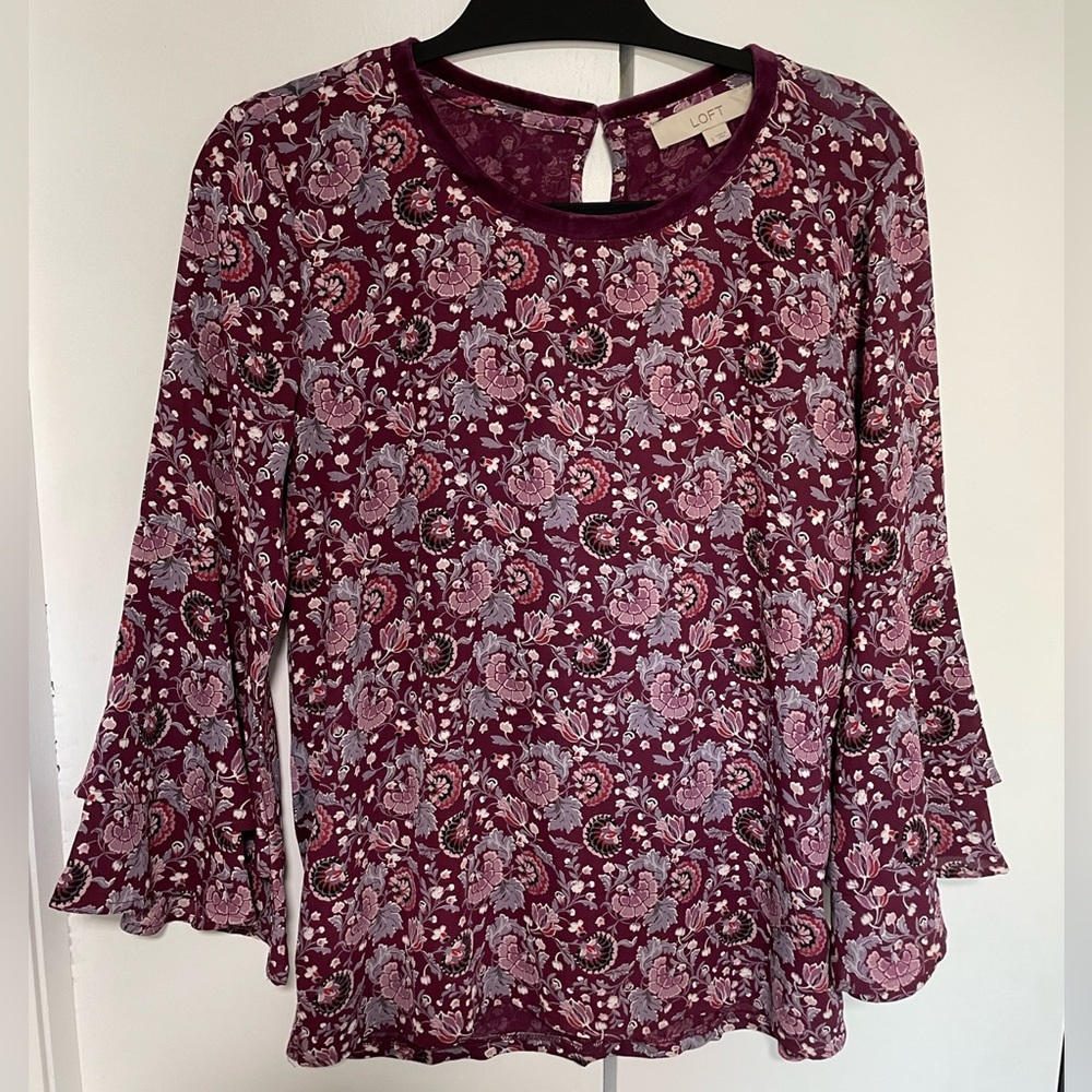 LOFT Patterned Blouse